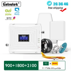 Lintratek المملكة العربية السعودية GSM 2G 3G 4G إشارة الداعم 900 1800 2100 مكرر LTE الإنترنت مكبر صوت UMTS التنقل STC زين