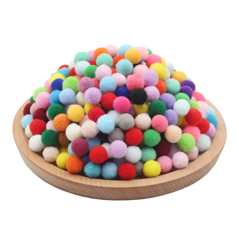 200Pcs Children Handmade DIY Clothing Creative Art Materials To Make Educational Toys Color High Bounce Plush Ball Kindergarten