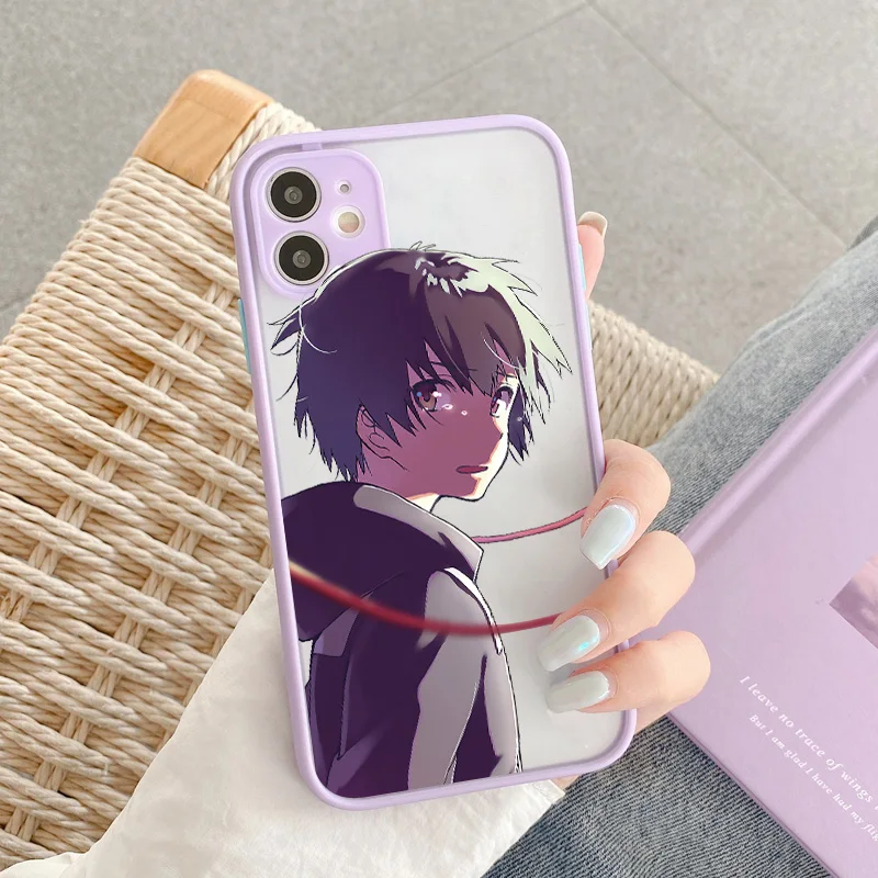 Makoto Shinkai Anime Your Name Phone Case Cover for iPhone 7 8 plus SE2020 12 13 14 15 mini 11 Pro Max XR X XS MAX Coque Cases