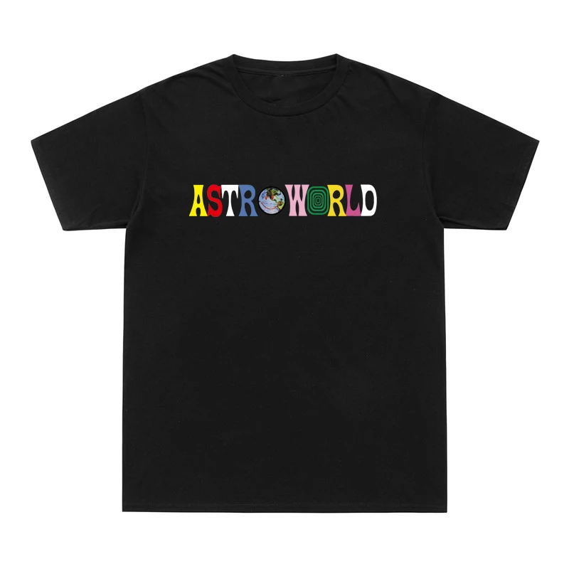 Summer Cool Hip Hop T Shirt Men Women Cactus Jack ASTROWORLD Harajuku Cotton T-Shirts WISH YOU WERE HERE Letter Print Tee Tops