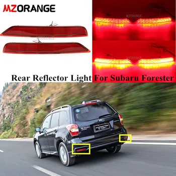 2pcs Rear Bumper Reflector Light For Subaru Forester 2008 2009 2010 2011 2012 2013 2014 2015 2016 LED Tail Brake Signal Fog Lamp