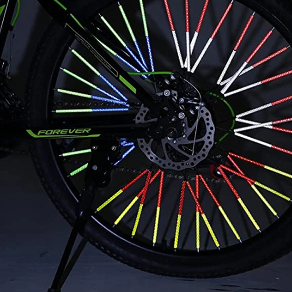 12pc Bicycle Wheel Rim Spoke Clip Night Safety Warning Light Bicycle Reflective Reflector Strip MTB Bike Cycling Accessories