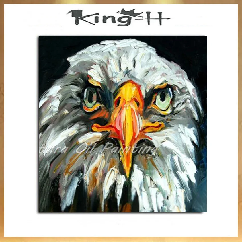 

Artist Hand-painted High Quality Modern Animal Eagle Oil Painting on Canvas Textured Abstract Bird Eagle Oil Painting for Gift