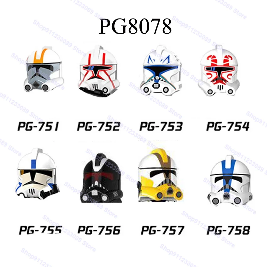 

8pcs/set 501st Legion Imperial Stormtroopers Clone Troopers Building Blocks Bricks Star Action Figures Wars Kids Toy Gift PG8078