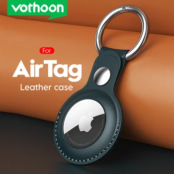 Vothoon PU Leather Case for Apple Airtag Protective Case Cover for Apple Locator Tracker…