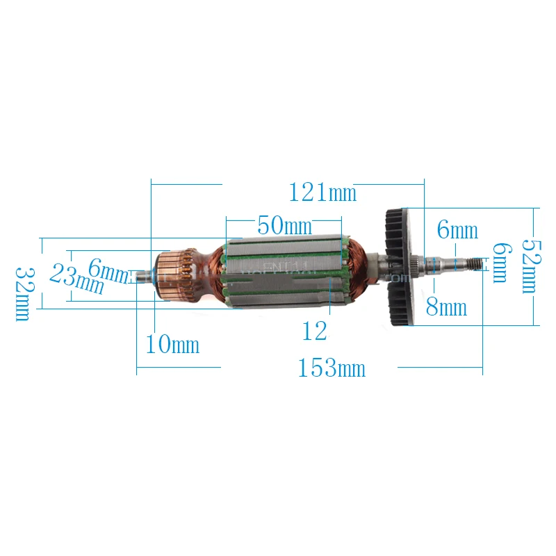 AC220V Angle Grinder Rotor Armature 360802F 360802E for Hitachi G10SS G12SS G13SS High Quality Professional Angle Grinder anchor