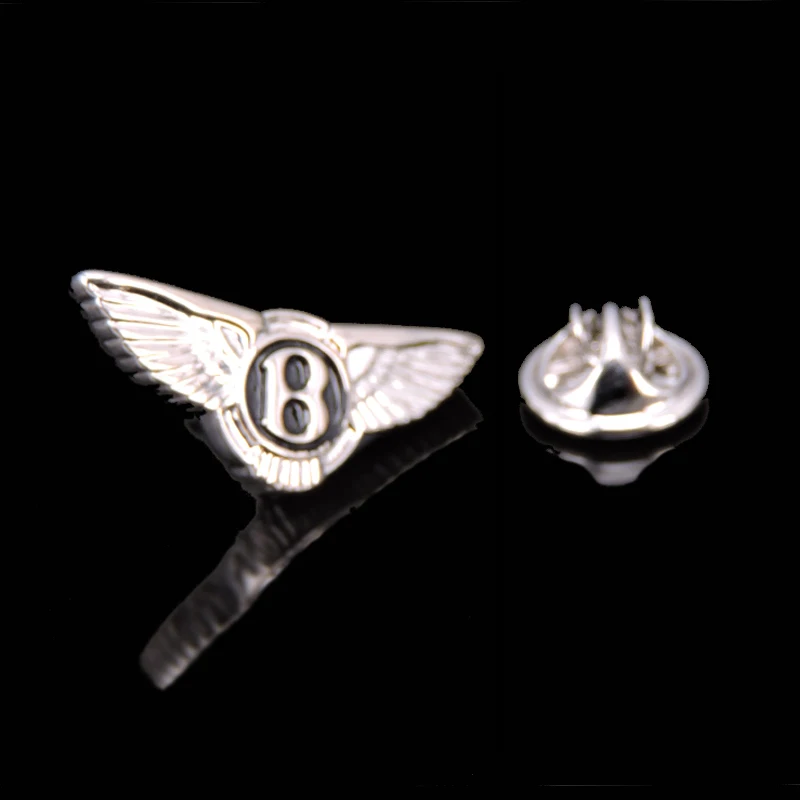 High grade brand car logo letter B Brooch Lapel Pin men\'s and women\'s fashion jewelry clothing backpack Badge Party Gift