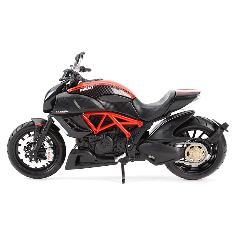 Maisto 1:12 Ducati Diavel Carbon Rot Druckguss Fahrzeuge Sammeln Hobbies Motorrad Modell Spielzeug