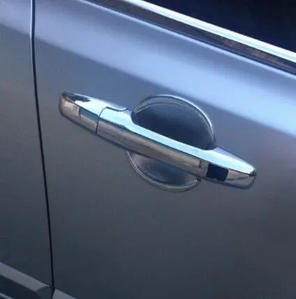 For Honda Pilot 2009 2010 2011 2012 2013 2014 Carbon Fiber Chrome Car Door Handle Cover Decor Trim Styling Accessories