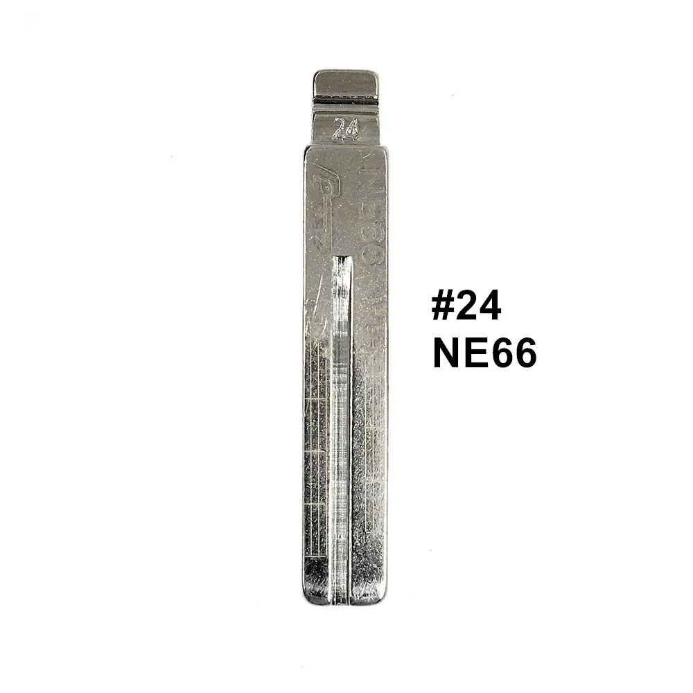 

10pcs 2 IN 1 Lishi NE66 #24 Engraved Line Key Blade Scale Shearing Teeth Cutting Key Blank for Volvo S80