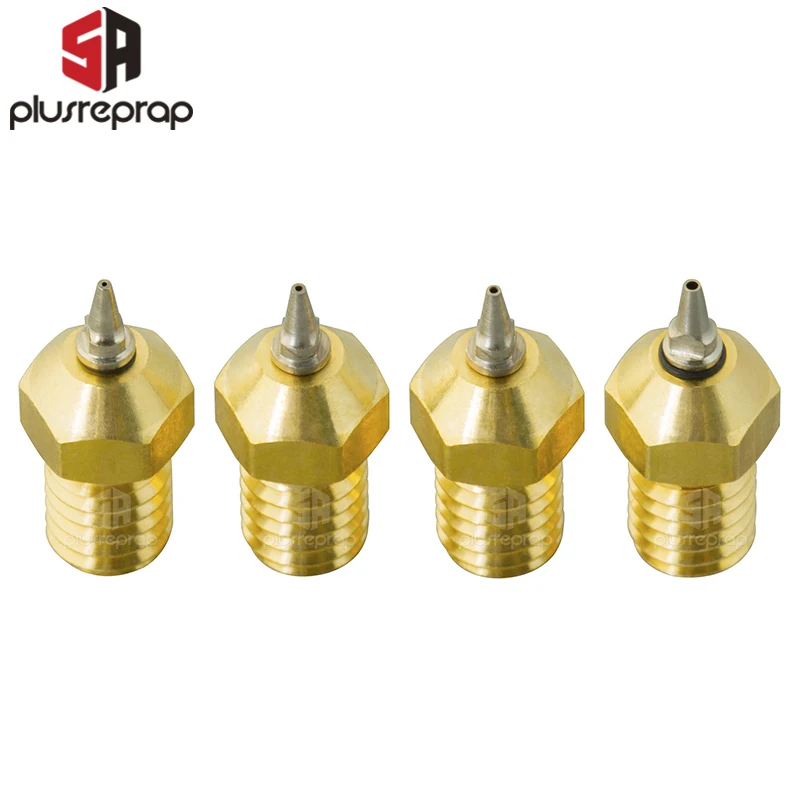 Airbrush Nozzle Adapter Set Tip Nozzle 0.2 0.3 0.4 0.5mm Optional for V5 V6 J-head Hotend 1.75mm Filament