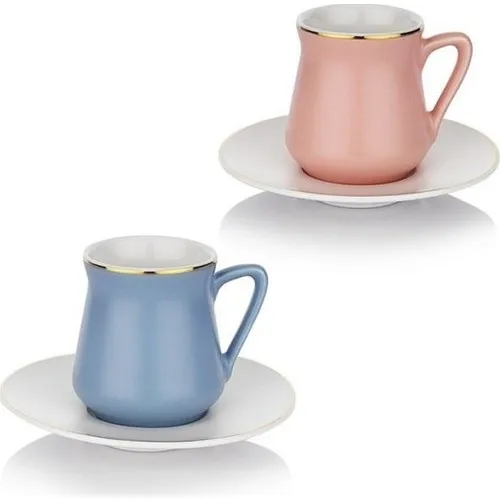 12 pieces (6 Persons) coffee Cup Pad Tea Coffee Cups Tea Coffee Sets Tea Coffee For Trophy Turkish Tea Cup Set Glass