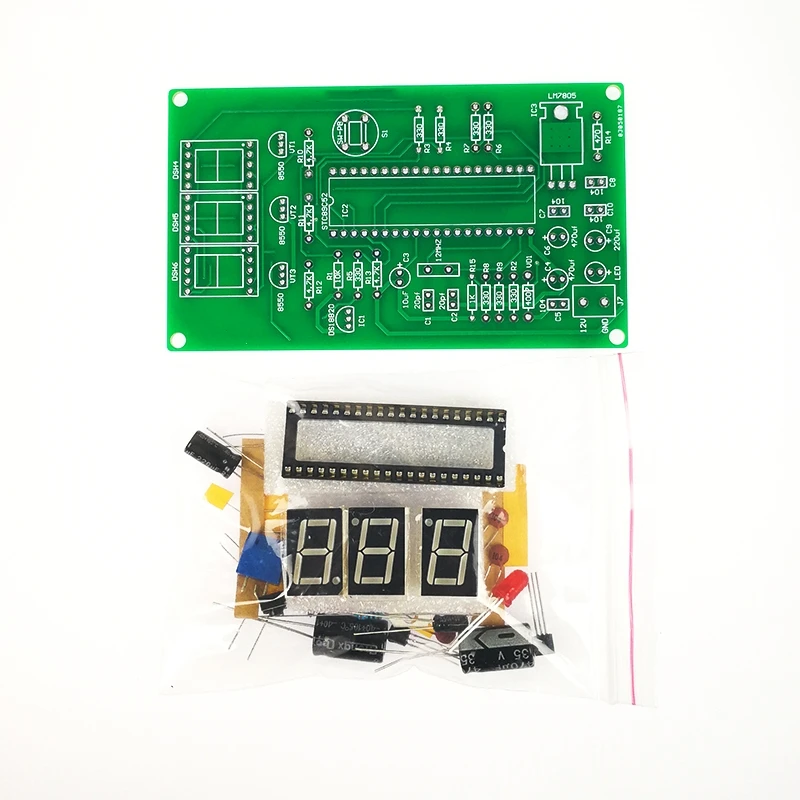 Kit de placa de copia digital DS18B20 de un solo chip, piezas de producción electrónica, bricolaje