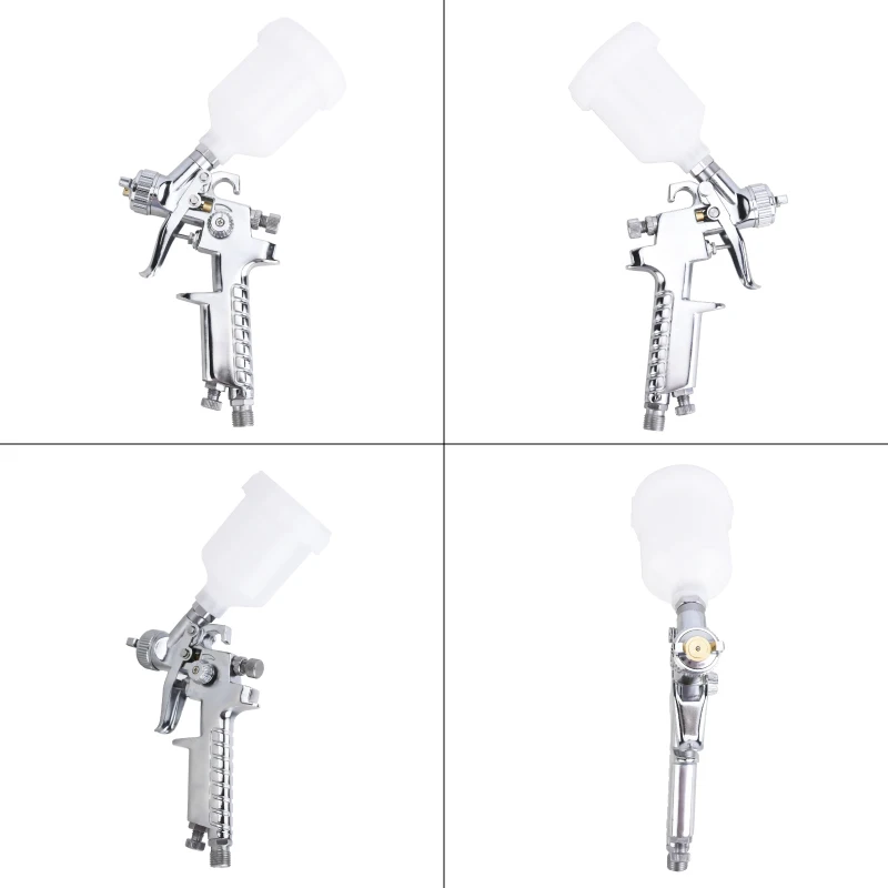 RONGPENG 0.8mm1.0mm Nozzle HVLP Touch Up Spray Gun Pressure Paint Spray For Auto Painting