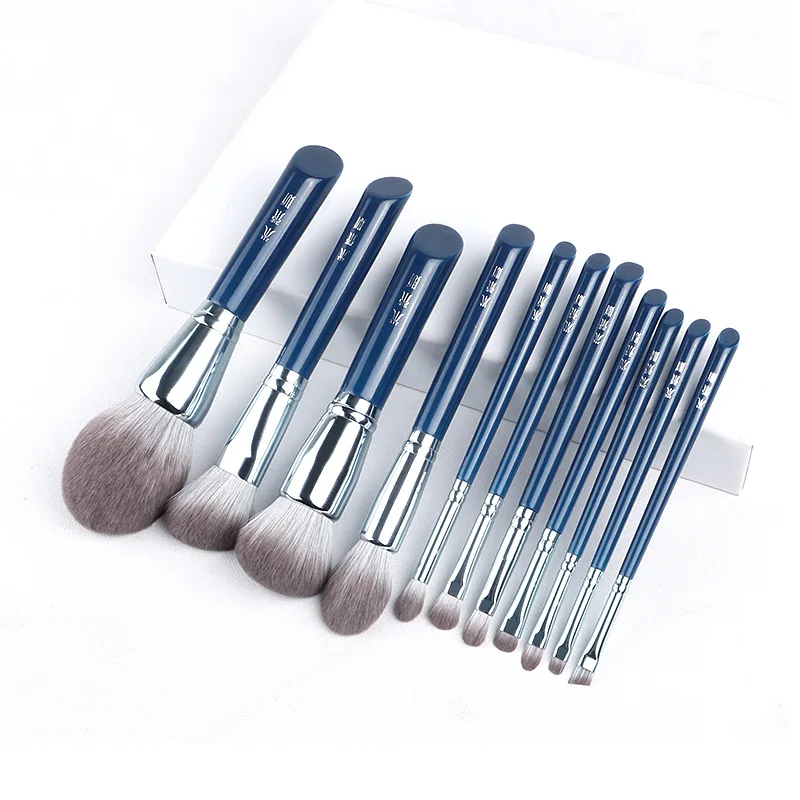 

MyDestiny makeup brush makeup brushes set-high quality face&eye cosmetic pens-synthetic hair-The Sky Blue 11pcs super soft fiber