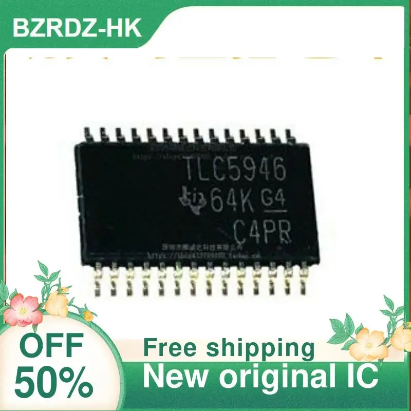 5PCS TLC5946PWPR TLC5946 HTSSOP-28  New original IC