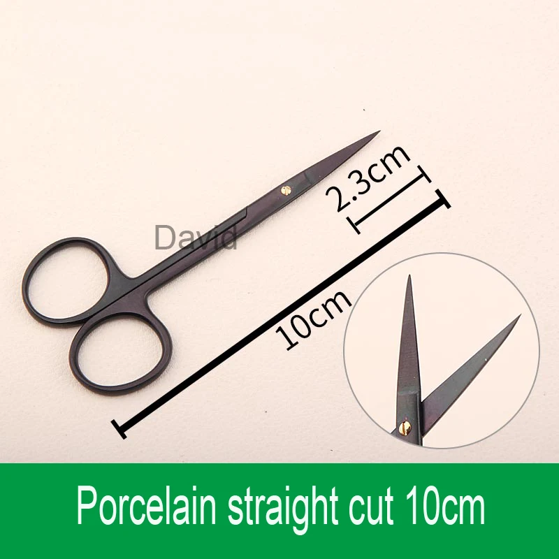 Stainless steel fine sharp instruments Korean style double eyelid scissors with gold handle  Beauty scissors