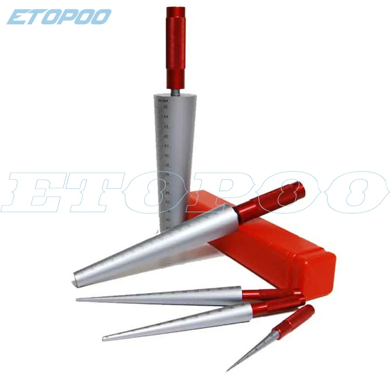 Conical feeler gauge taper cone cylinder gauge 1-6.5mm 3-15mm 15-30mm 30-45mm  for measuring hole size diameter taper gauge