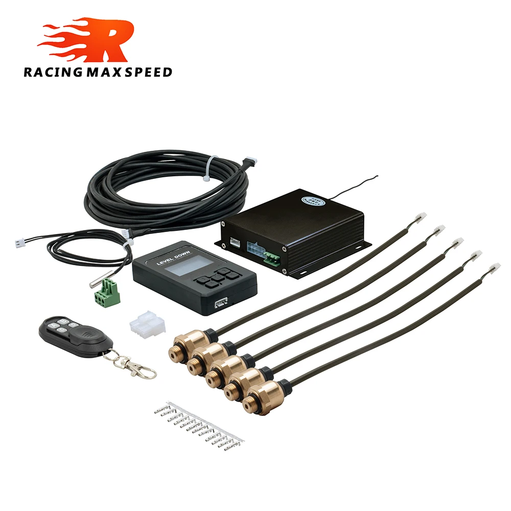 LD4S+ car Air suspension control system with pressure sensor Support Bluetooth-compatible remote and wire control