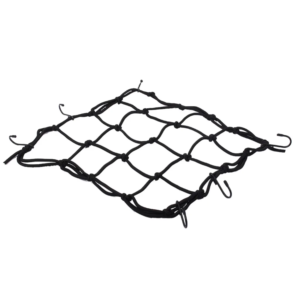 Universal Bungee Cargo Net Motorbike Helmet Mesh Storage Motorcycle Helmet Bungee Luggage Hold Down Storage Cargo Organiser Nets