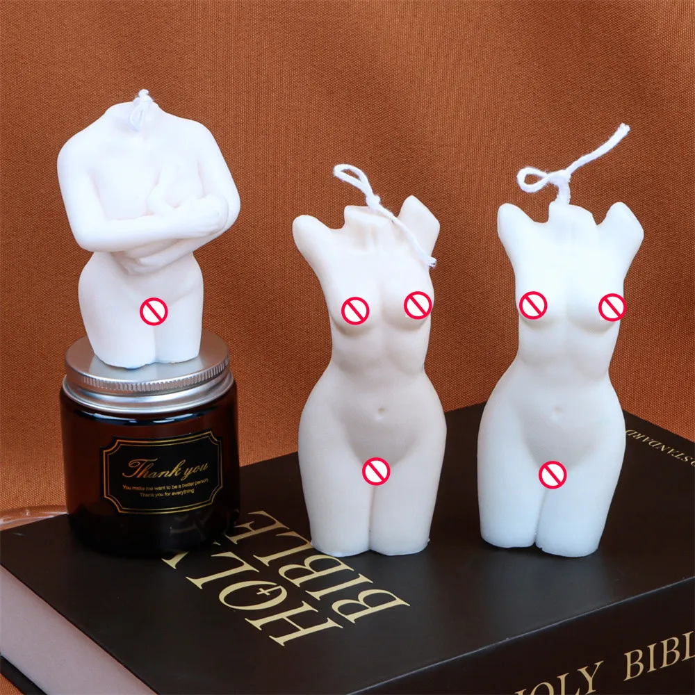

Popular Nude Woman Candle Mold Silicone Sexy Female Plaster Mould DIY Handmade Slim Lady Tooling Home Accessories