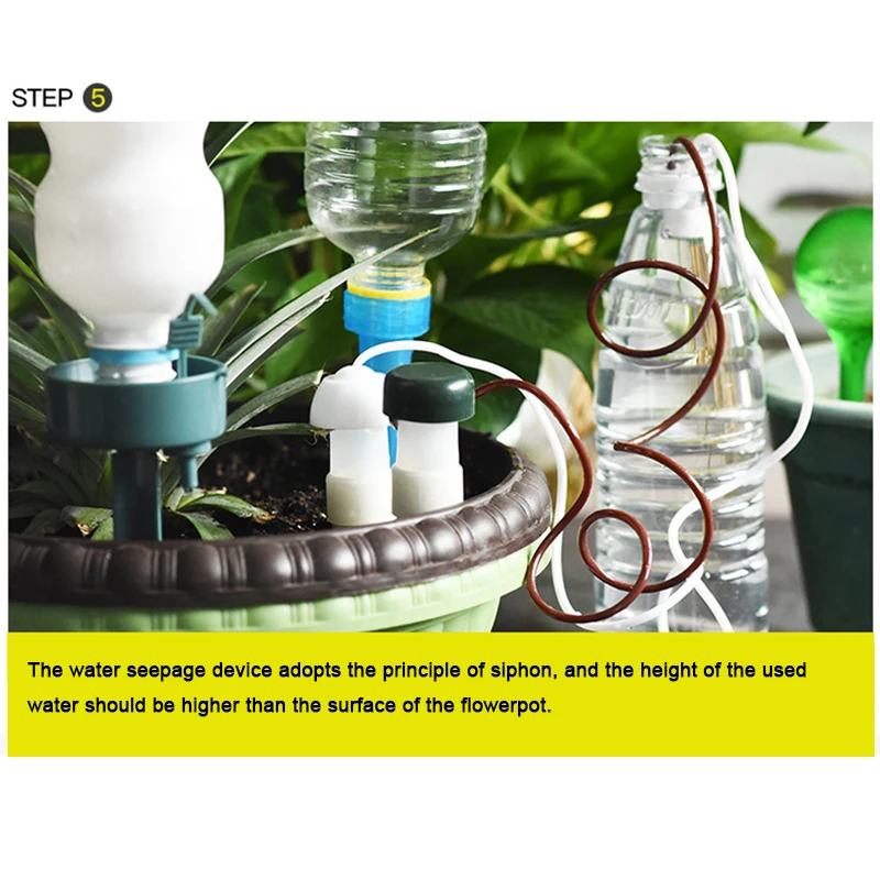 Indoor Automatic Drip Irrigation Watering System Flower Plant Watering Tools For Flower Pot Micro Drip Head gardening tools