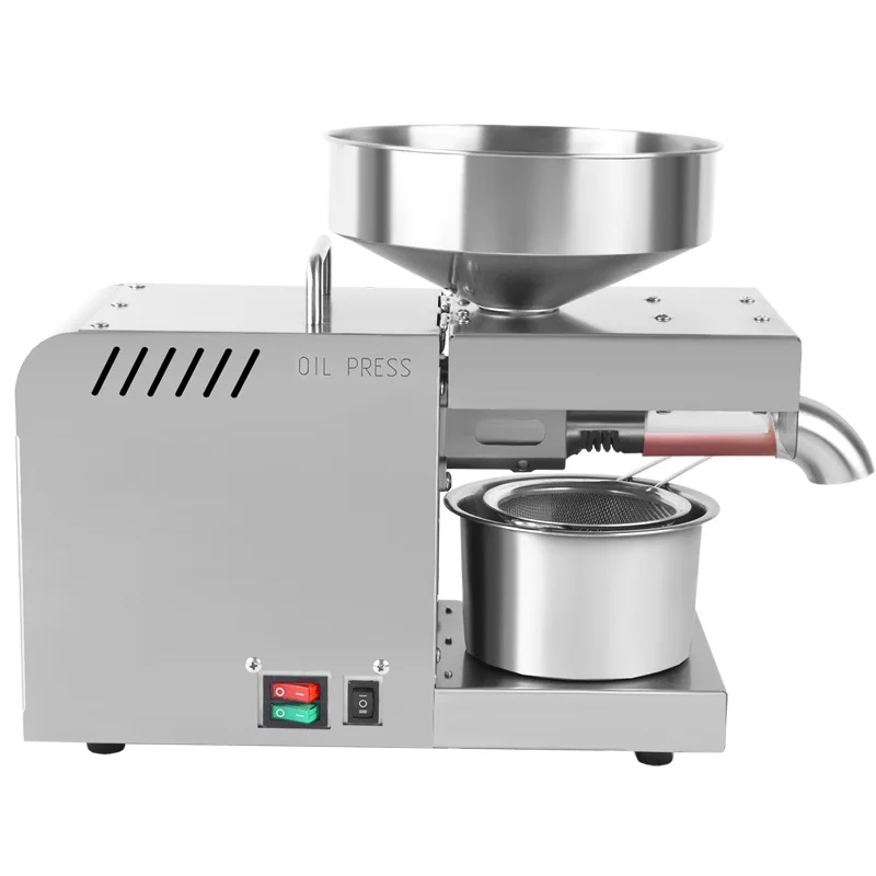 SUNZ X5 oil press   Stainless Steel Oil Press Machine Automatic Oil Extraction Peanut Coconut Olive Extractor Expeller 110/220v