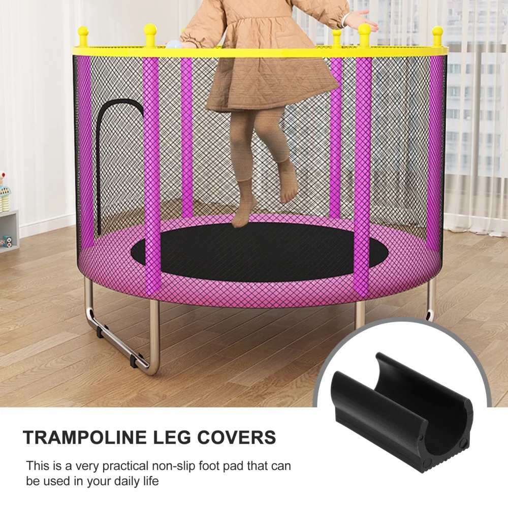 Trampoline Feet Covers Chair Cap Leg Pole Accessories Mat Replacement Poles Table Protector Enclosure Caps Safety Mini