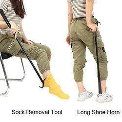 Long Shoe Horn Long Durable Shoe Horn Shoe Horn with Socks and Clothes Suitable for People with Reduced Mobility Dressing Stick