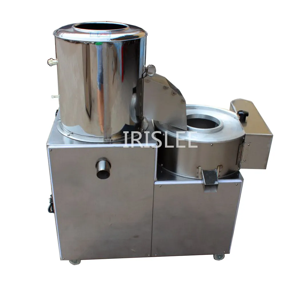 Automatic industrial potato washing peeling and cutting machine tubers peeler slicer