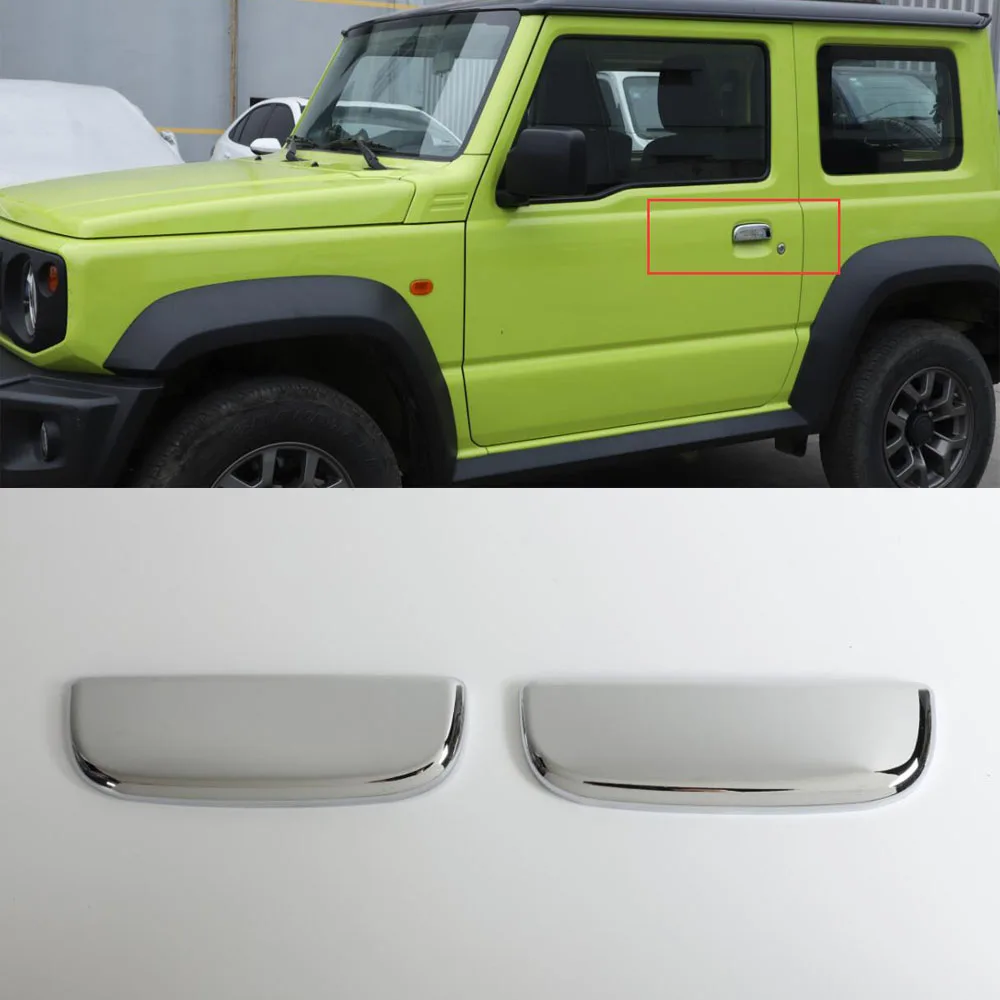 

New ABS Car Trim For Suzuki Jimny 2019 Up Exterior Door Handle Grab Cover Styling Accessories 2pcs/set