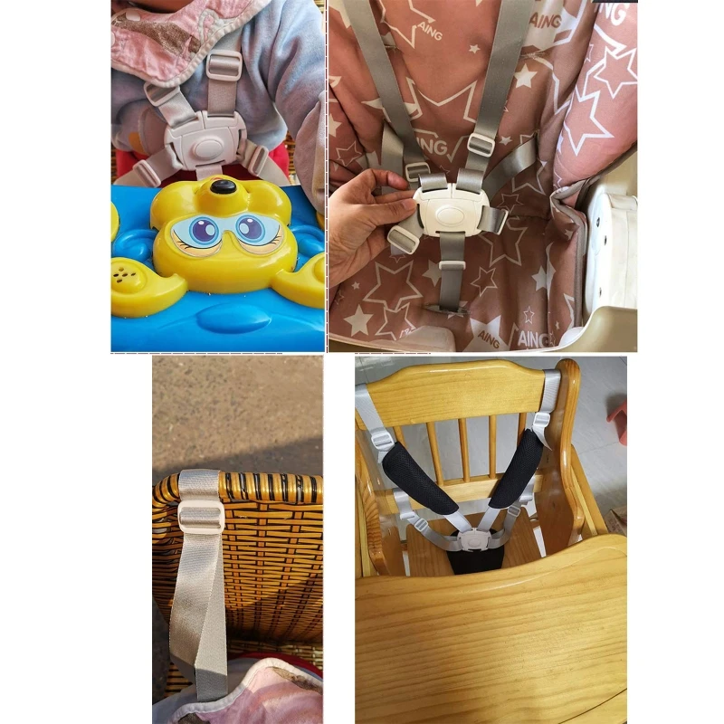 Baby Universal 5 Point Harness High Chair Safe Belt for Stroller Kid Buggy Children Seat Pushchair Dining Chair