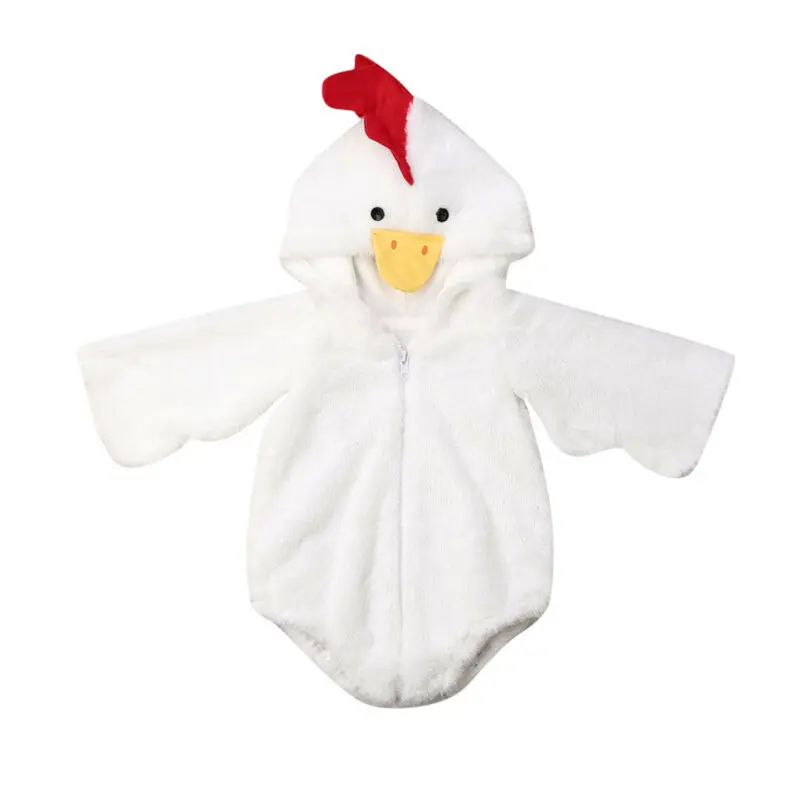 

Baby Bodysuit Newborn Infant Baby Girls Boys Warm Fuzzy 3D Chick Bodysuits Jumpsuit Outfits Autumn Cosplay