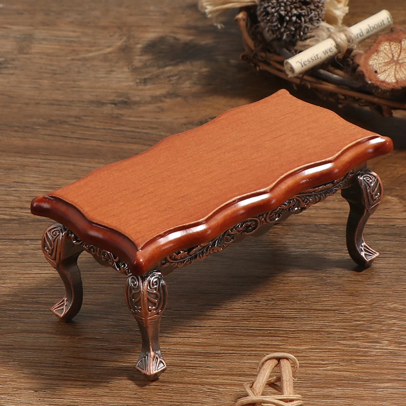 1/12 Dollhouse Miniature Mini Wooden Coffee Table Simulation Table Furniture Toy New