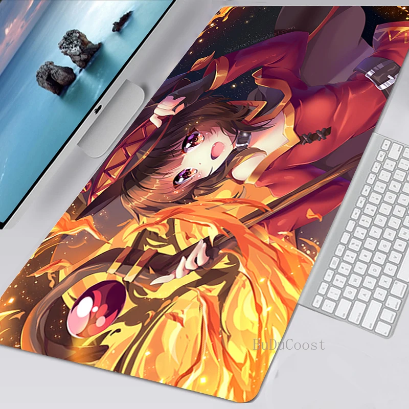 

Megumin XXL Mouse Pad Anime Computer Mat 900x300mm Gaming Accessories Kawaii Mousepad Large Padmouse Keyboard Deskmat Mouse Mat