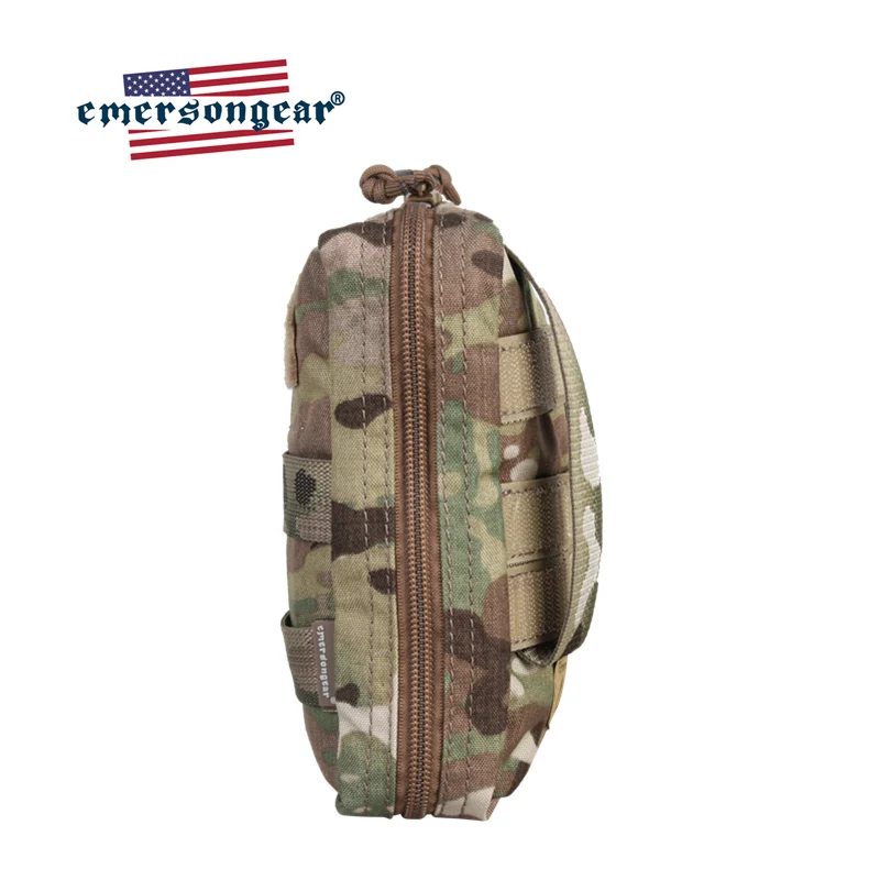 Emersongear 18x12.5x7cm Utility Pouch MOLLE Zip EDC Tool Bag Pocket Holder Airsoft Hunting Hiking Milsim Waist Panel