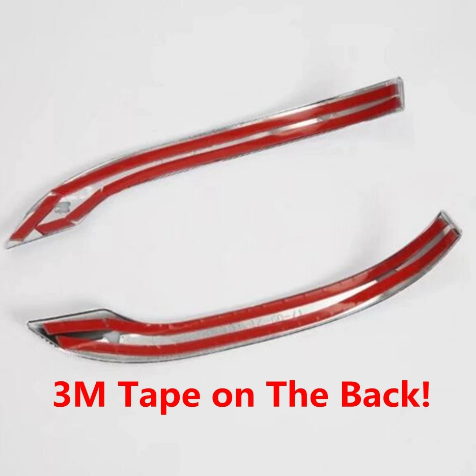 Chrome Bright Style Side Door Rear View Rearview Mirror Decoration Strip Cover Trim 2 Pcs For Skoda Karoq 2018 2019 Accessories