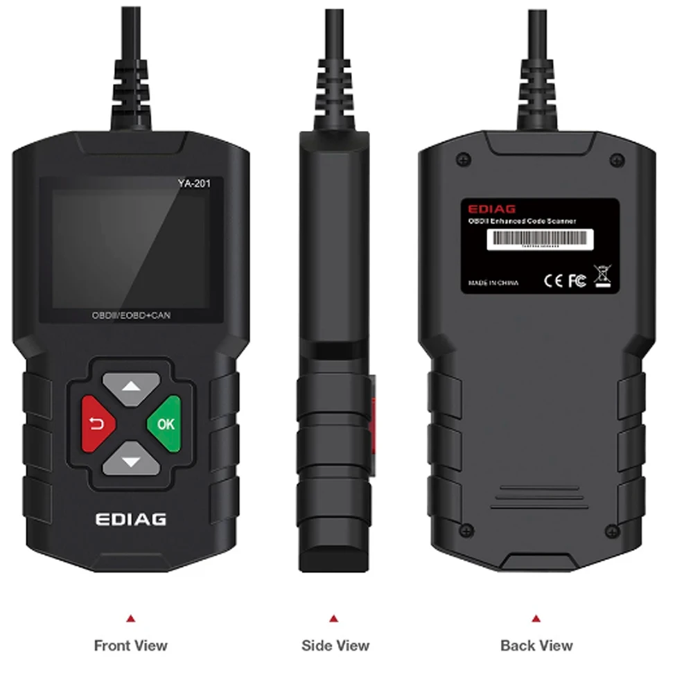 Автомобильные диагностические инструменты для Mercedes Benz TESLA MAZDA VW AUDI FORD Универсальный Многофункциональный сканер OBD2 YA201 сканер считыватель кодов