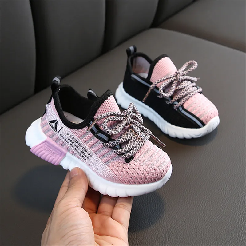 Children Sneakers Boys Girls Sport Shoes Breathable Infant Soft Bottom Non-slip Flat Casual Kids Autumn Spring Summer Shoes