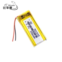 Litrowa bateria energetyczna 3.7V 250mAh 501535 litowo-polimerowa bateria li-po do Mp3 MP4