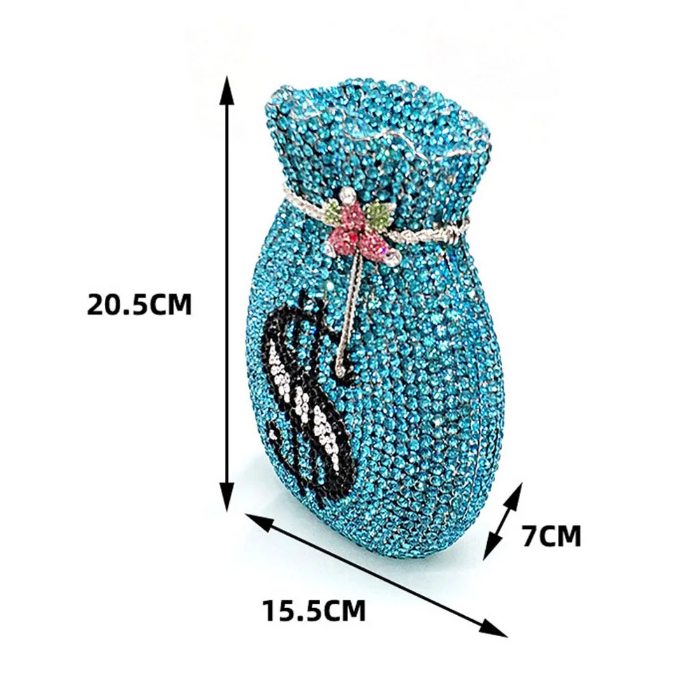 Luxury Designer US Dollar Crystal Handbags Women Party Purse Money Pouch Ladies Wedding Evening Bag For Diamond Clutches