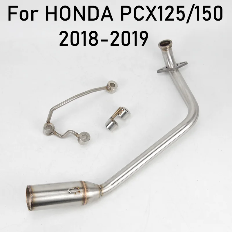 Slip On For Honda PCX 125 PCX 150 PCX125 2018 2019 2010 - 2016 Motorcycle Exhaust Modified Front Connection Mid Link Pipe