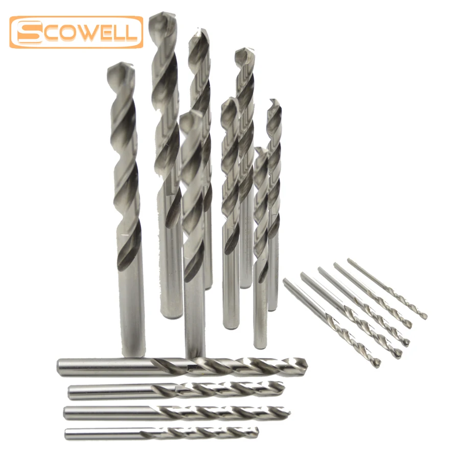 

HSS M2 (6542#) DIN338 Twist Drill Bits High Speed Steel Jobber Drilling Bit for Metal 1mm,2mm,3mm,4mm,5mm,6mm,7mm,8mm,9mm,10mm