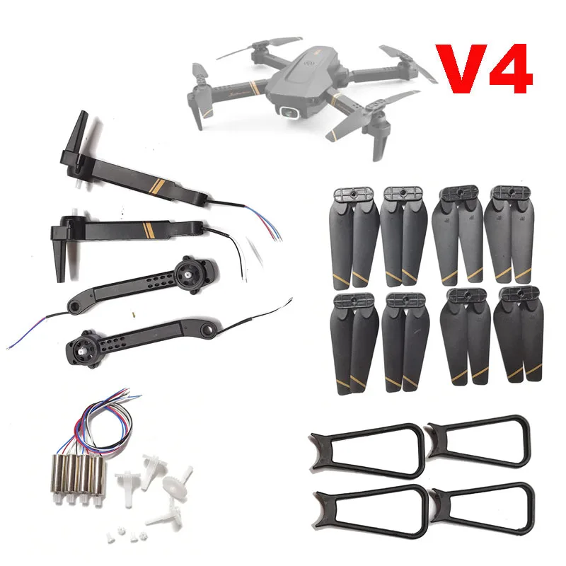 4DRC V4 RC Drone RICHIE RC Quacopter łopatki śmigła silniki skrzydełkowe części zamienne do silnika 4D-V4 bateria