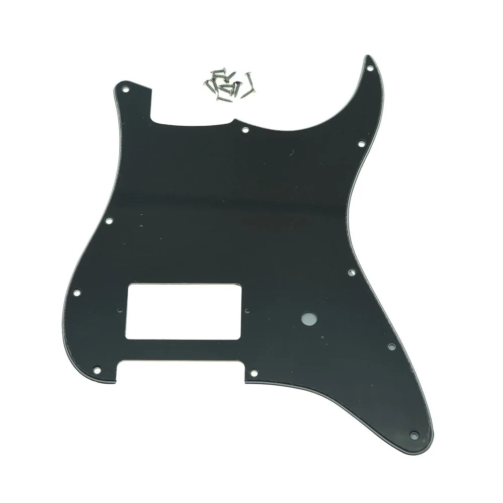 

Black 3 ply 11 Hole ST Strat One Humbucker Guitar Pickguard Scratch Plate Fits Fender Delonge Guitar Parts Guitar Accessories