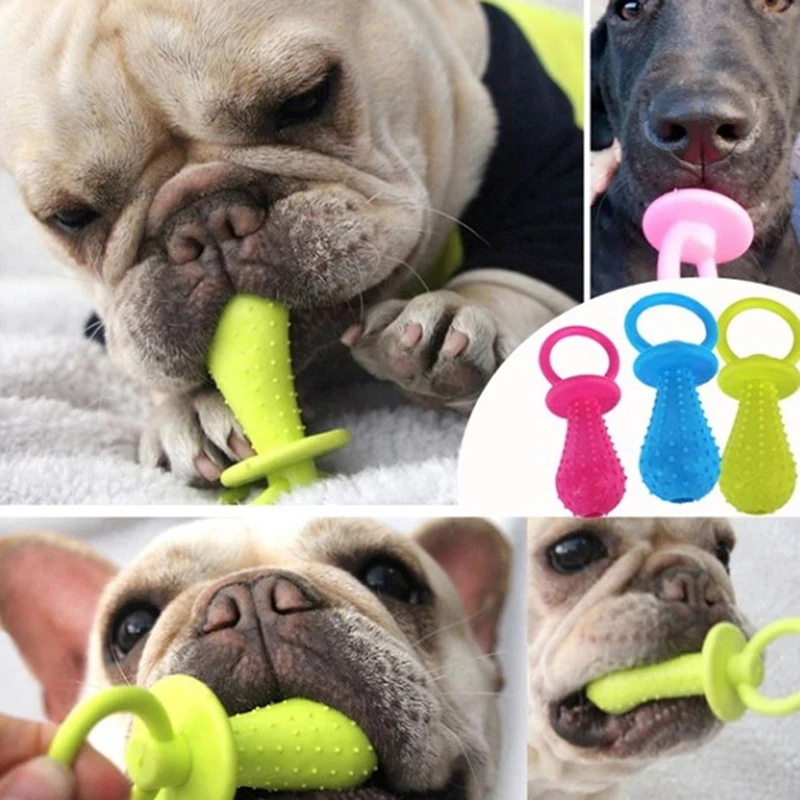 1Pc TPR Nipple Dog Toys  Small Puppy Cat Bite Best Pet Dogs Supplies For Pet Chew Teething Train Cleaning Poodles