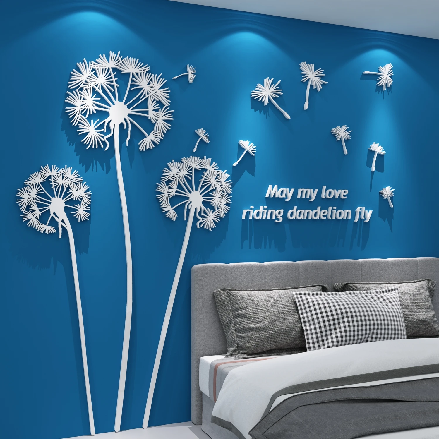3D Mirror Wall Sticker Sofa Background Decor Children Bedroom Wall Decals Modern Landscape Wallpaper Living Room Sticker