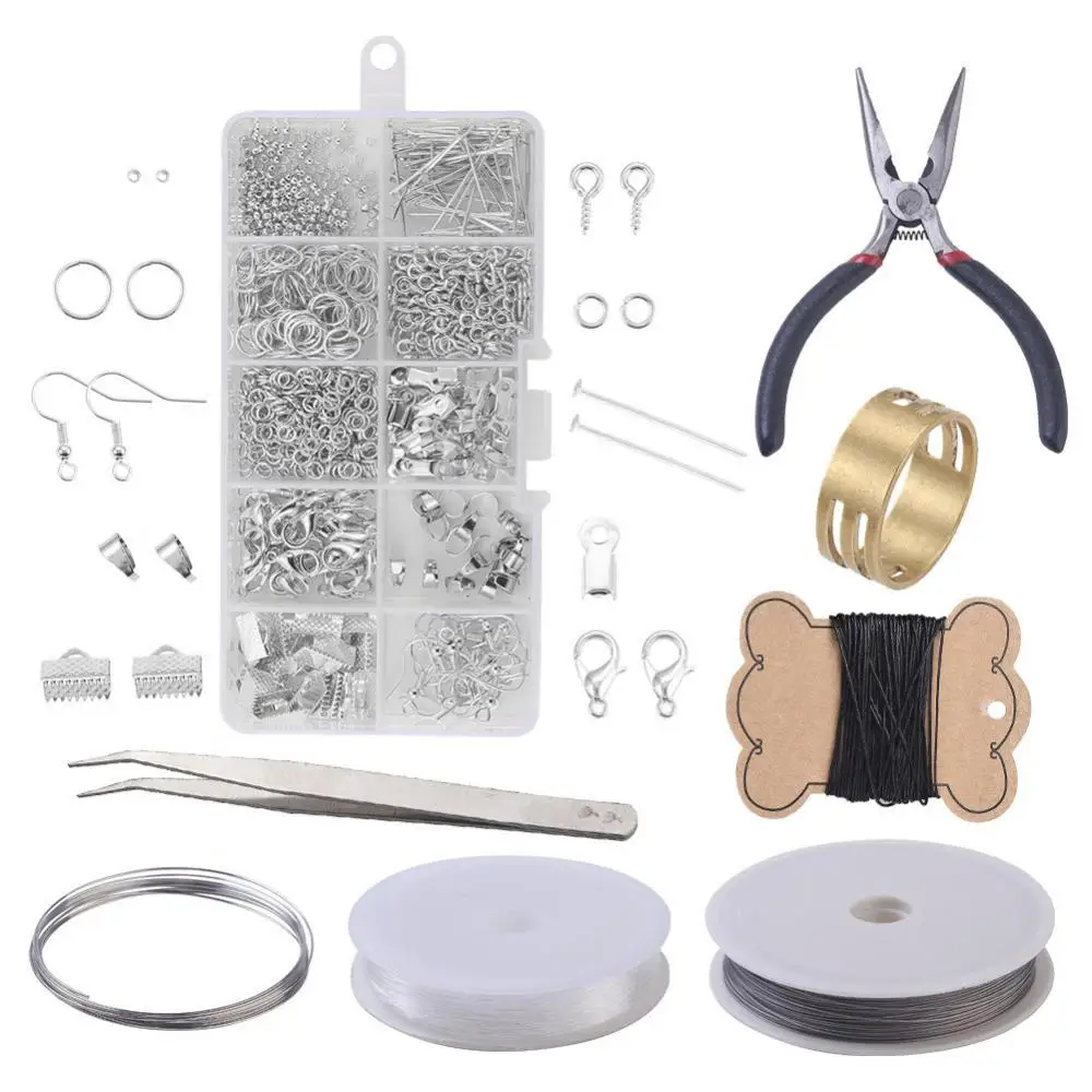 Jewelry Making Supplies Kit - Jewelry Repair Tools with Accessories Jewelry Pliers Findings and Beading Wires for Adults