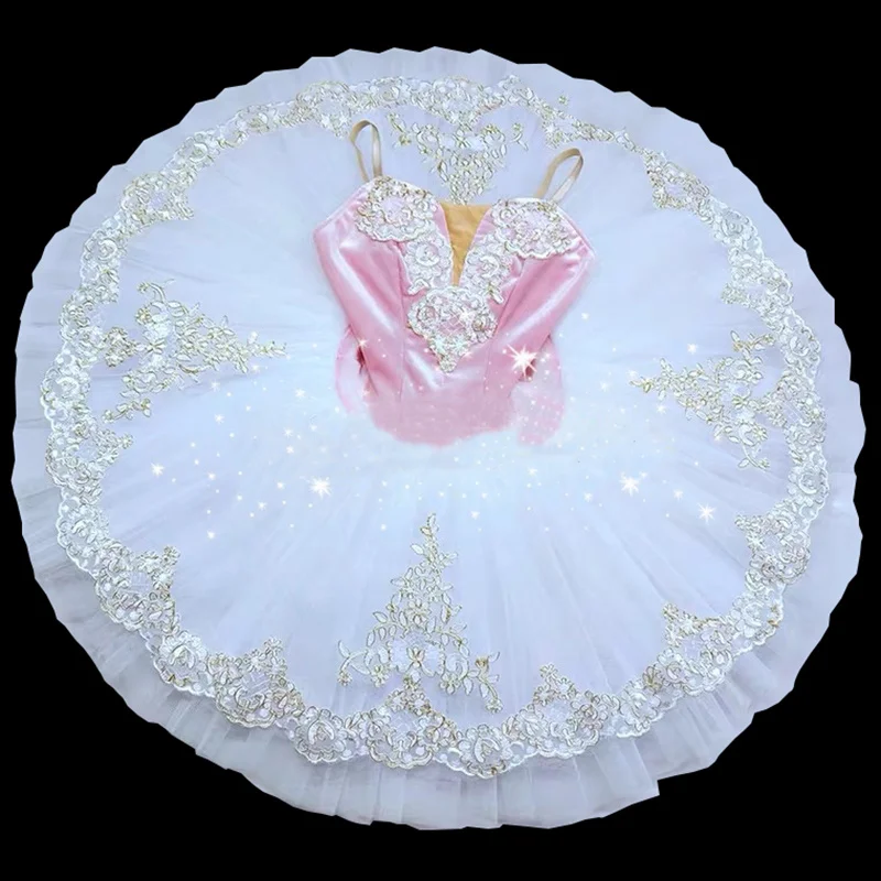 

Girls Ballet Tutu Tulle Dress Sleeveless Gymnastics Leotard Pink Bow Pattern Ballet Leotard For Girl Ballerina tutu