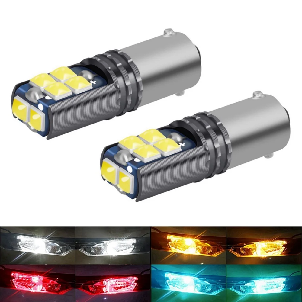 2PCS New T11 233 363 BA9S Super Bright Led Bulbs Auto Interior Reading Dome Lamp Parking Lights Car Goods White Red Yellow Blue